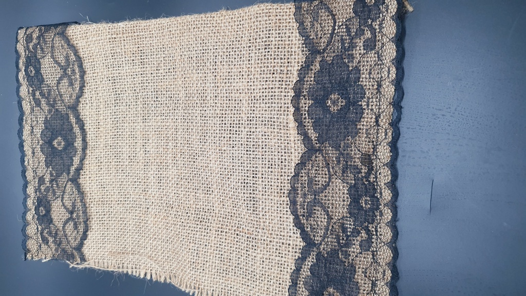 A4 Jute Sheet With Lace