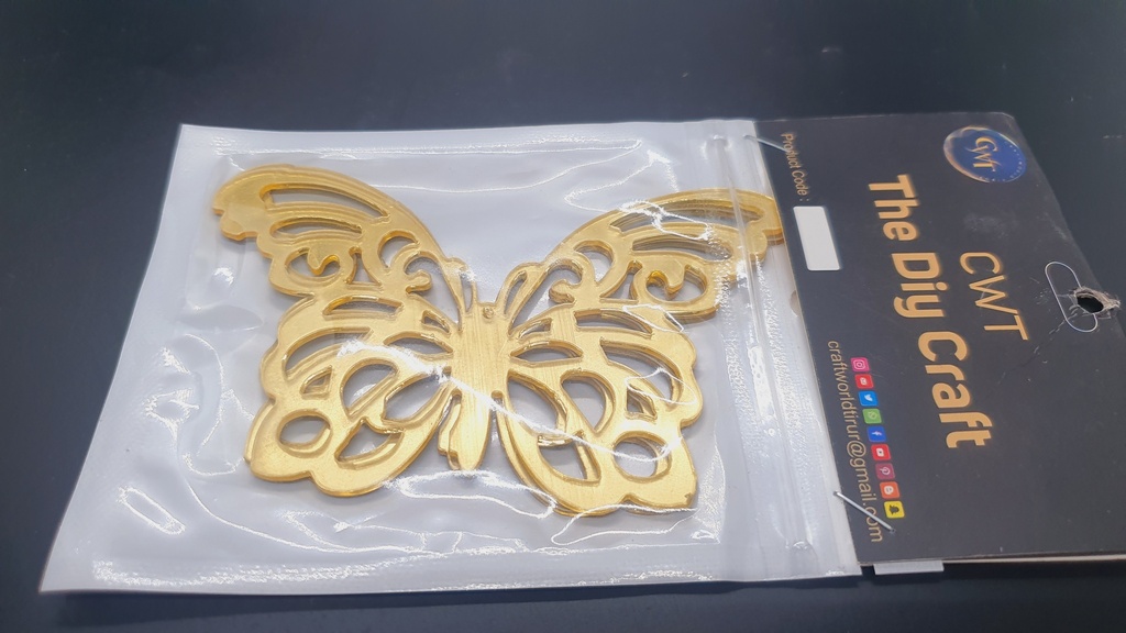 Acrylic Butterfly Cutout 2 Pcs