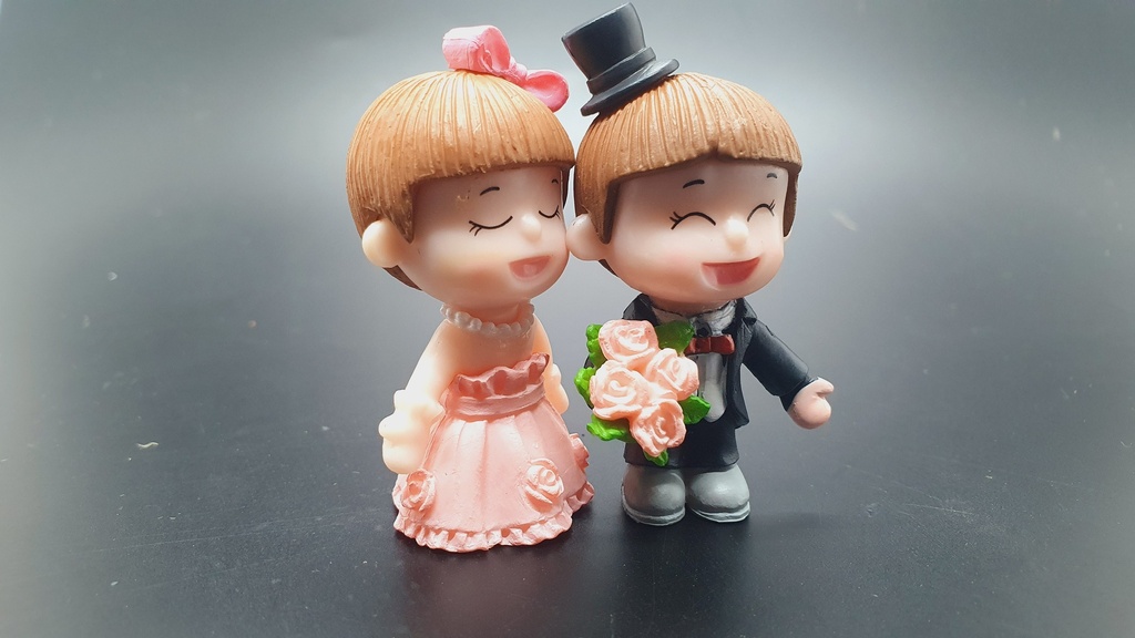 Miniature Cute Couple Dolls