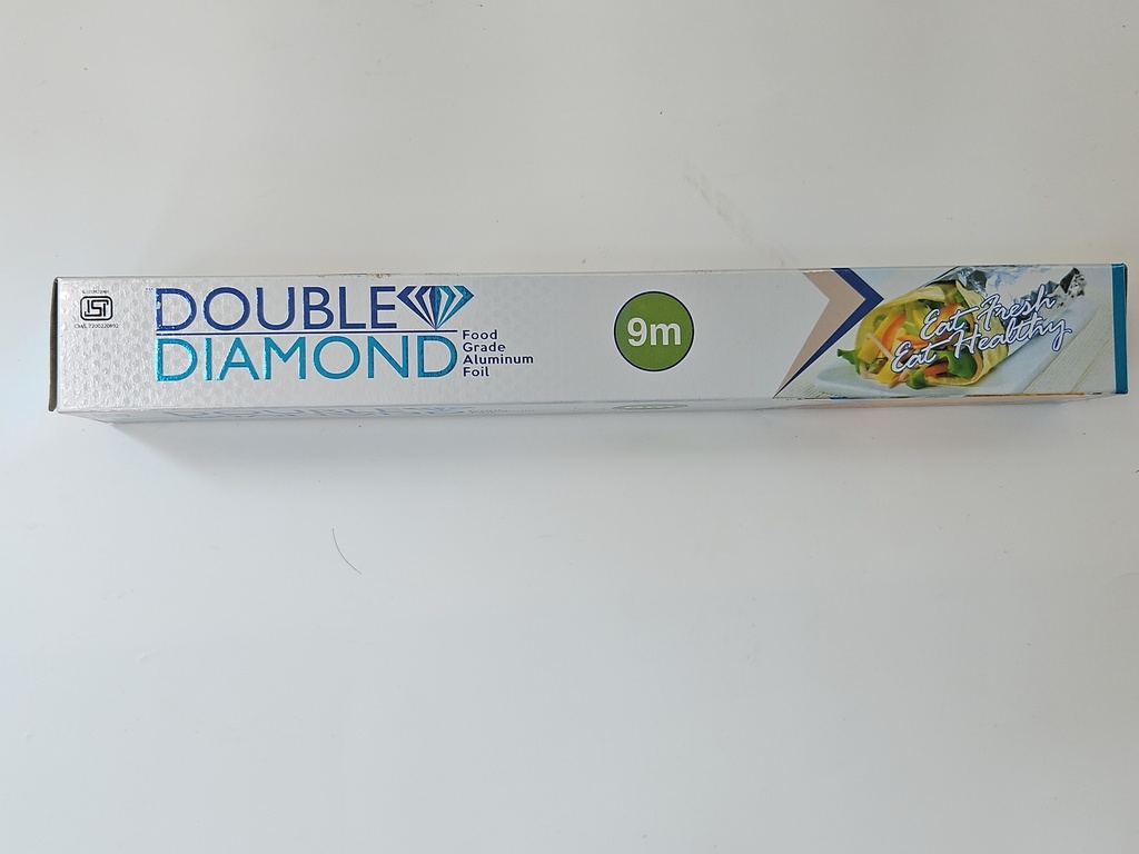 Double Diamond Food Grade Aluminum Foil 9 Meter