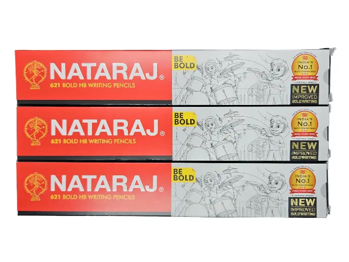 Nataraj 621 Bold HB 10s Pencil w/out Rubber Tip Sharpener and Eraser