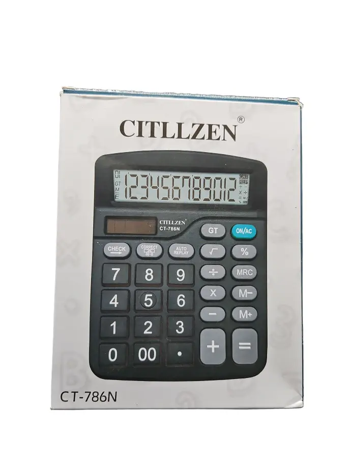 CITLLZEN CT-786N Digital Calculator Auto Off & Solar Power