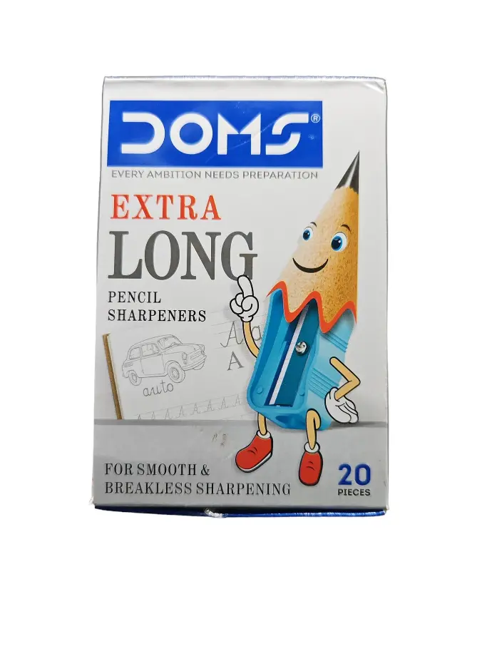 Doms Extra Long Multicolor Pencil Sharpener Pcs 