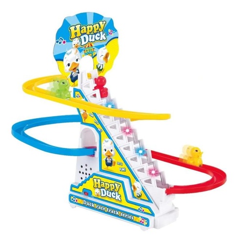 [IX000138] Happy Duck Slide Funny Automatic Escalator Toy Set