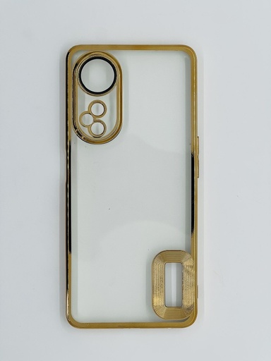 Mobile Back Case Transparent Crome Gold Electroplating 
