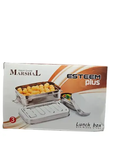 [IX2401180] Esteem Plus Marshal Lunch Box Square With Snack Box