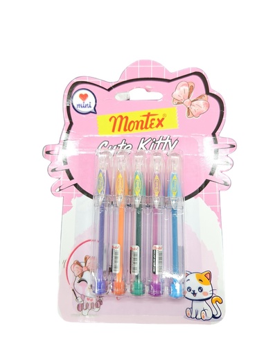 [IX2401888] Montex Cute Kitty Mini Gel Color Pens