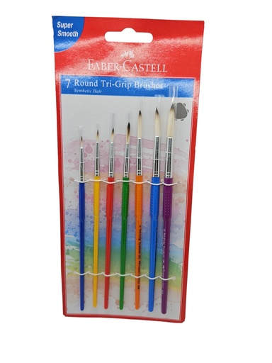 [IX2402170] Faber Castell 7 Rounded Tri Grip brushes 