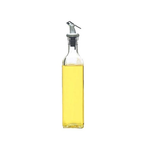 [IX001112] Oil Dispenser Glass Bottle 500 ml Square 