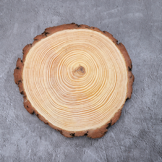 [IX001867] Wooden Long Slice Round Disc