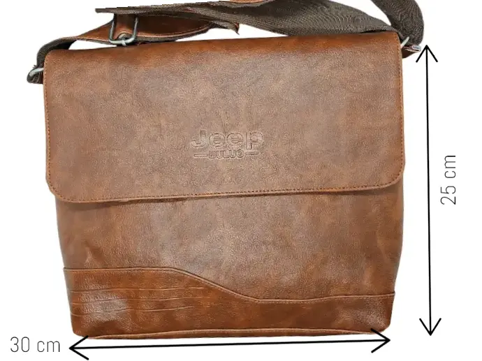 [IX2401737] Premium Jeep Brown Leather Vintage Shoulder Bag Large 31x27x6-Photoroom.webp
