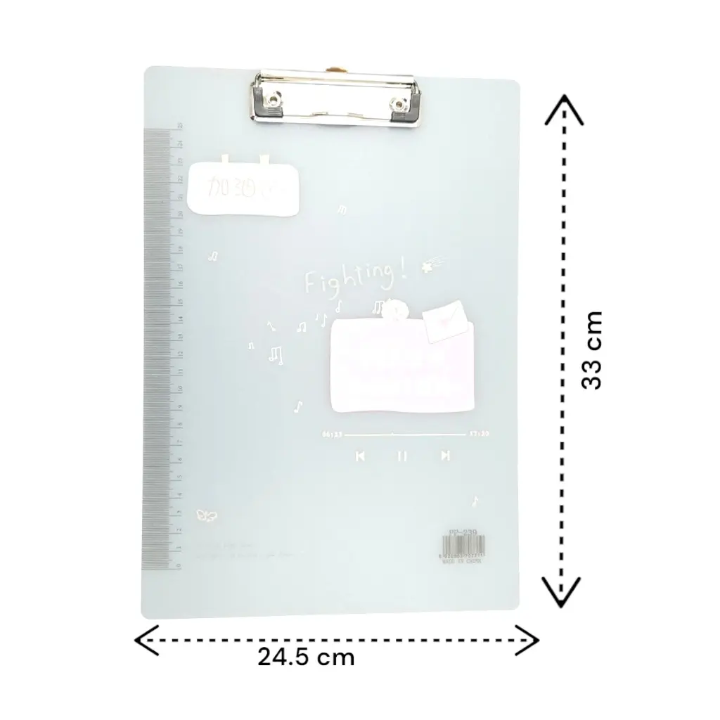 [IX2406646] Transparent Plastic Exam Clip Board With Scale Measurement-Photoroom (1).webp