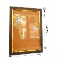 [IX000620] A4 Brown Texture Blank Frame With Golden Border-Photoroom (2).webp