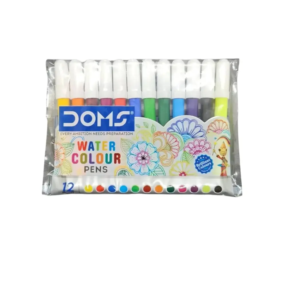 [IX2401435] Doms Water Colour Pens Assorted 12 Shades-Photoroom.webp