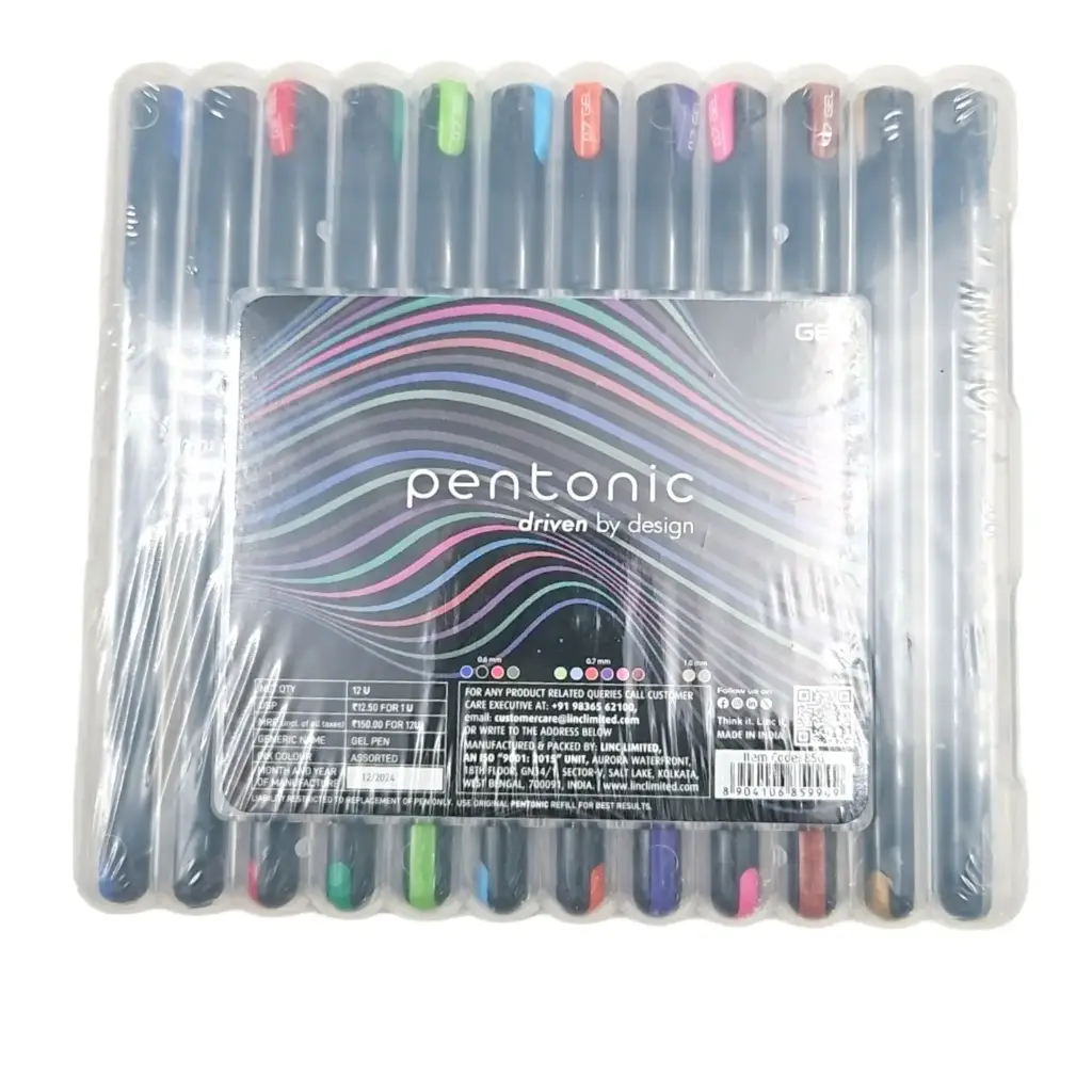 Pentonic Gel Pen 12s/Pkt