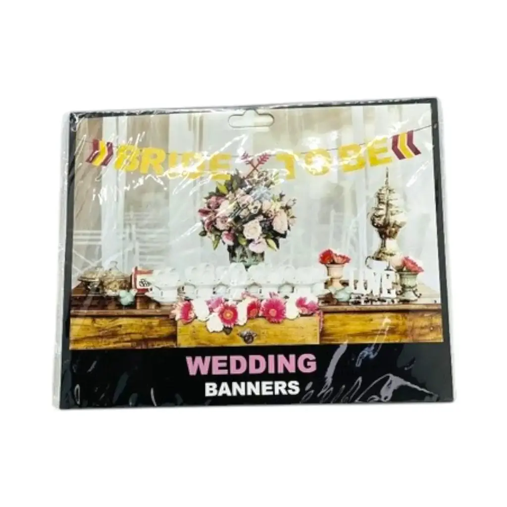 [IX000090] Bride To Be Banner Glitters 