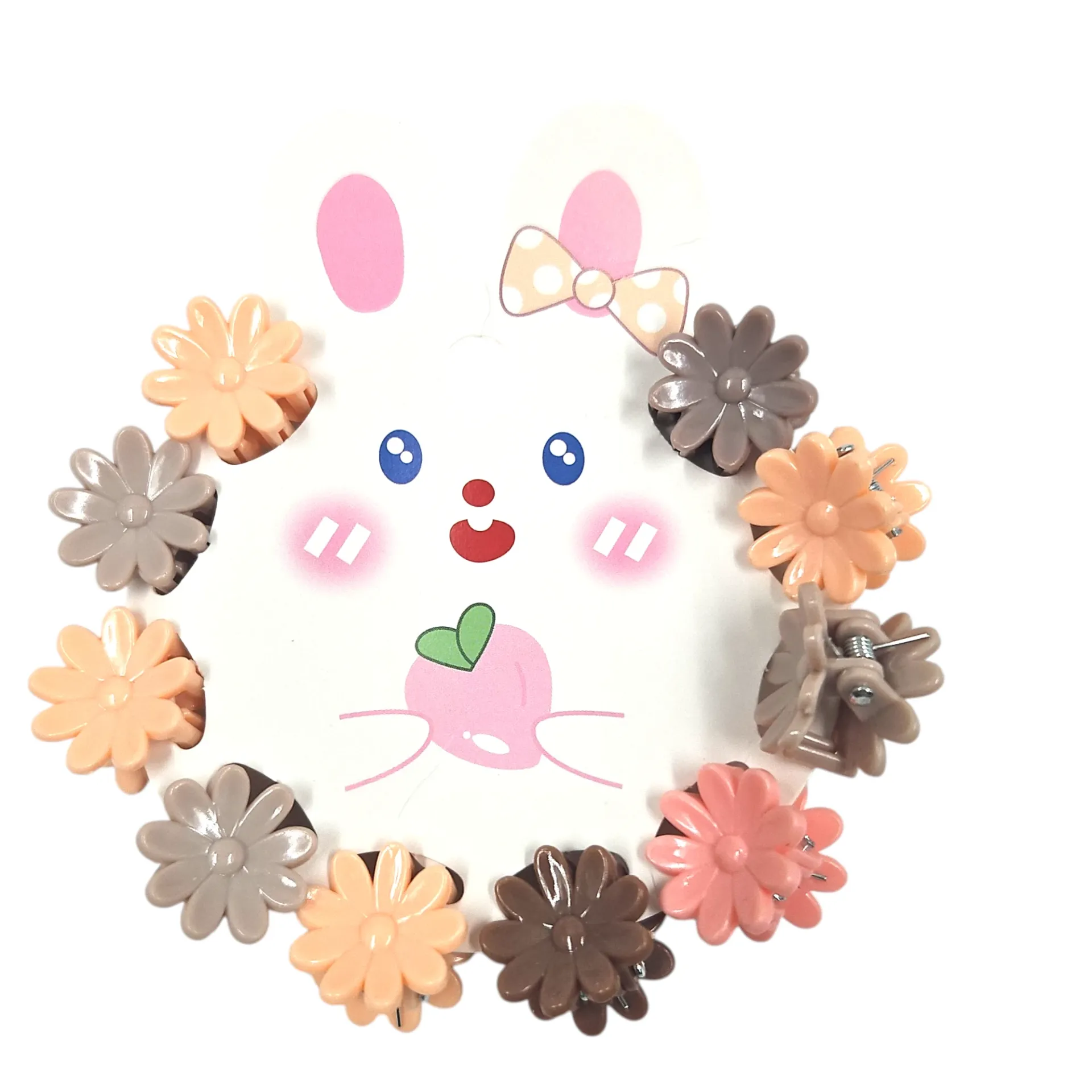 Baby Flower Mini Hair Crabs Pack Of 10