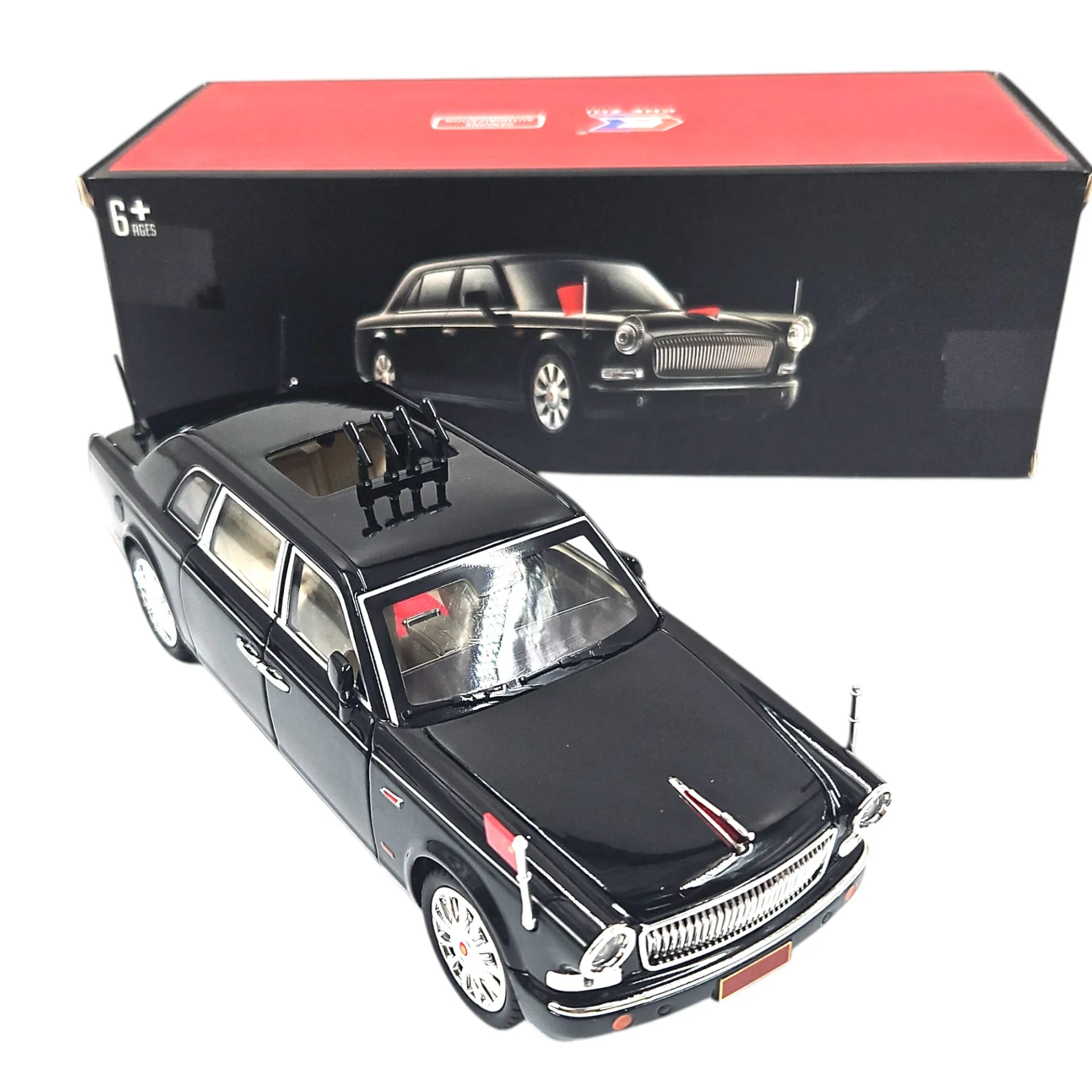 Che Zhi 1:24 Scale Die Cast Simulation Openable Doors Sound & Light Pull Back Series Alloy Metal Car