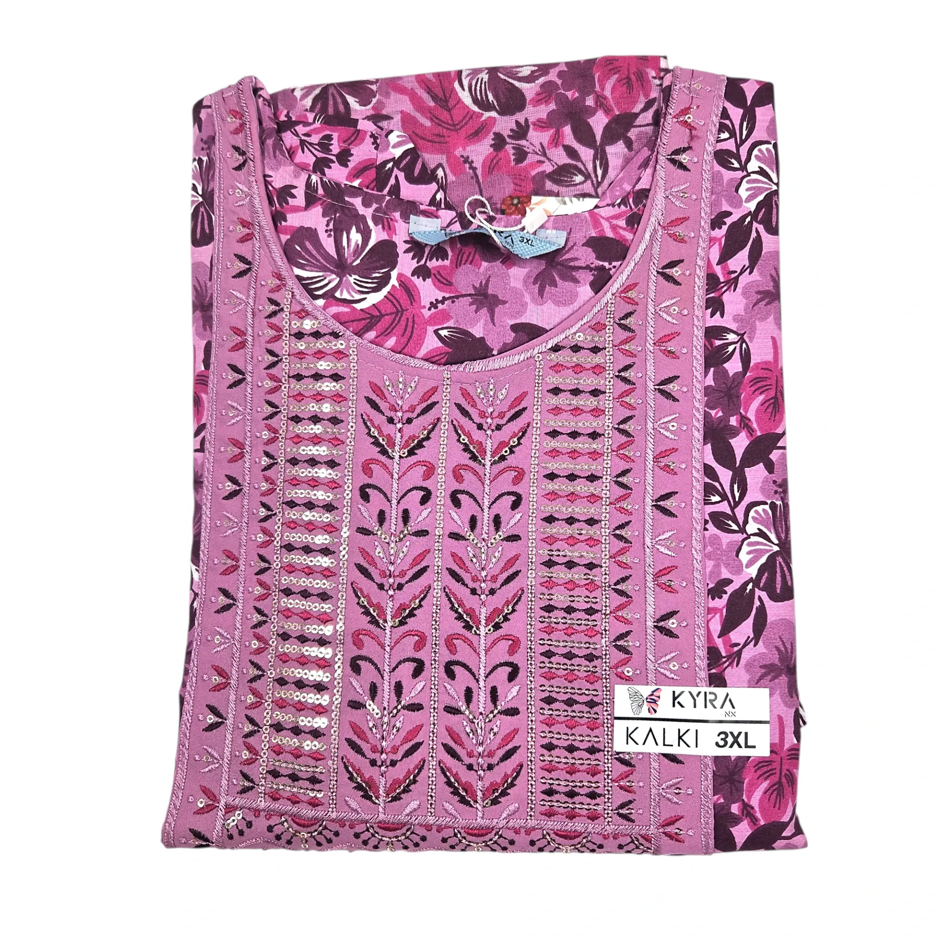 6010 N-G70 Kalki Cotton 3 Pcs Churidar Set 3XL