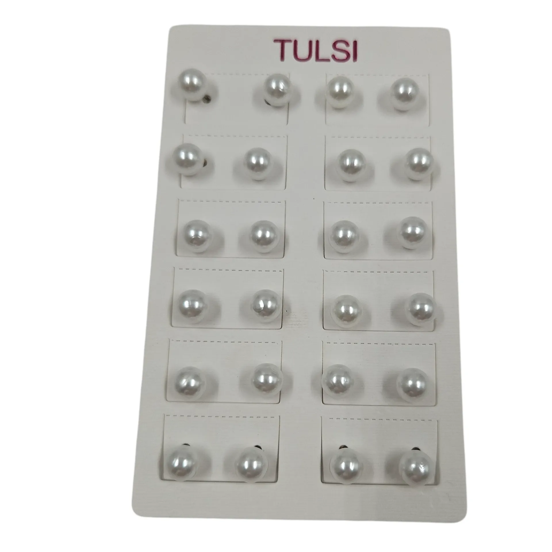[IX2600603] Tulsi White Pearl Stud Earring
