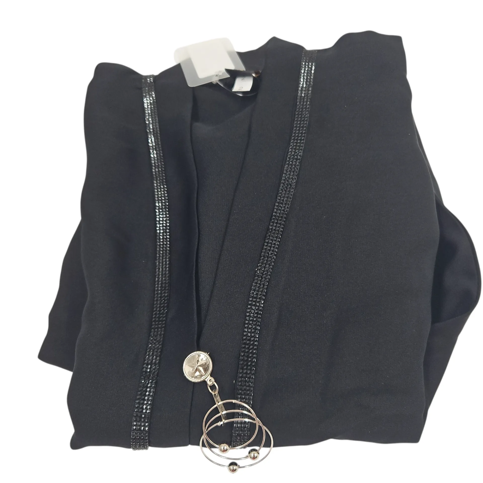 N-N70 Stone Designs With Hangings Black Pardha For Kids Size 45