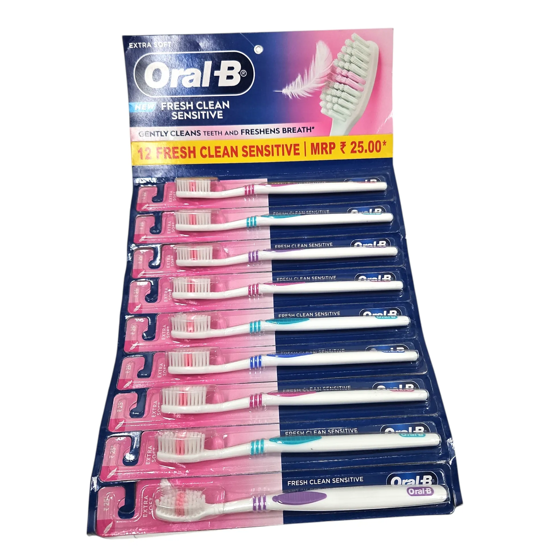 Oral-B New Fresh Clean Sensitive Extra Soft Tooth Brush MRP 25