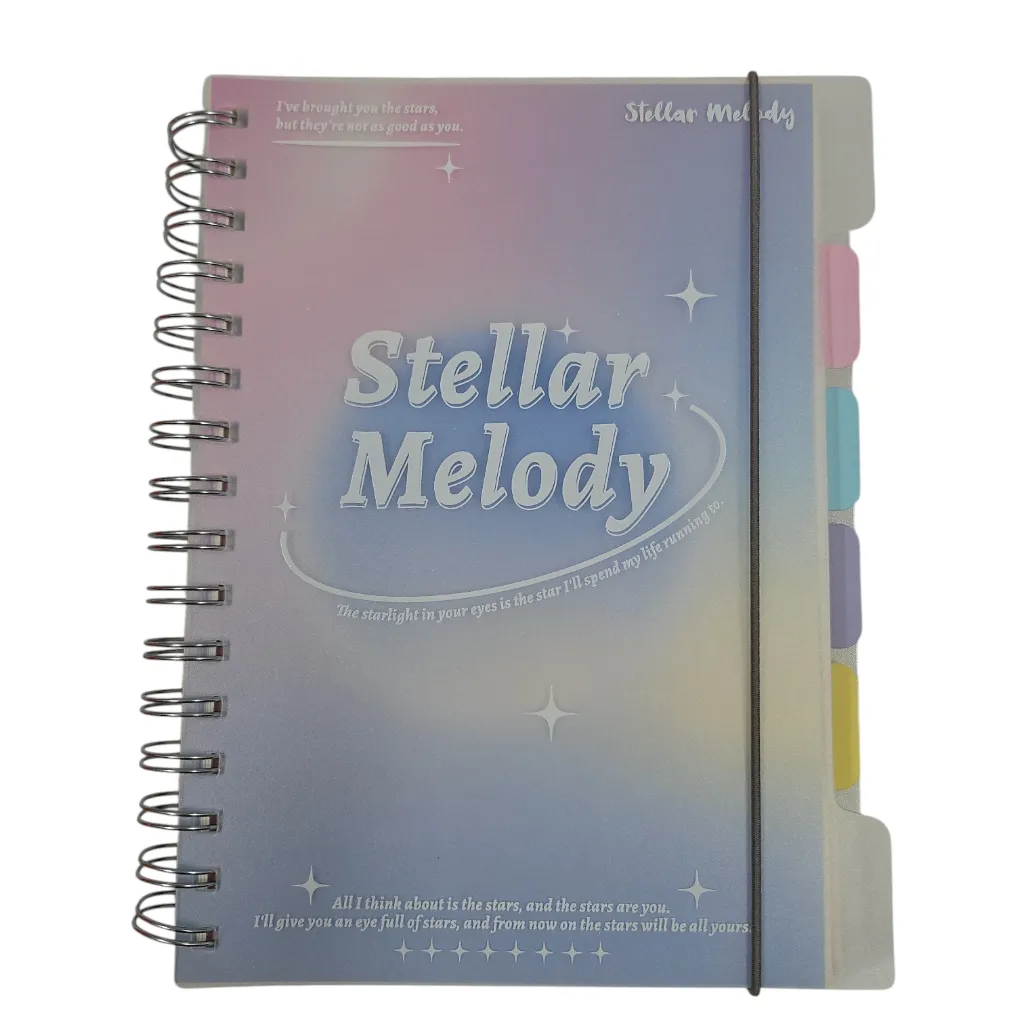 Stellar Melody A5 Spiral-Bound Notebook Diary