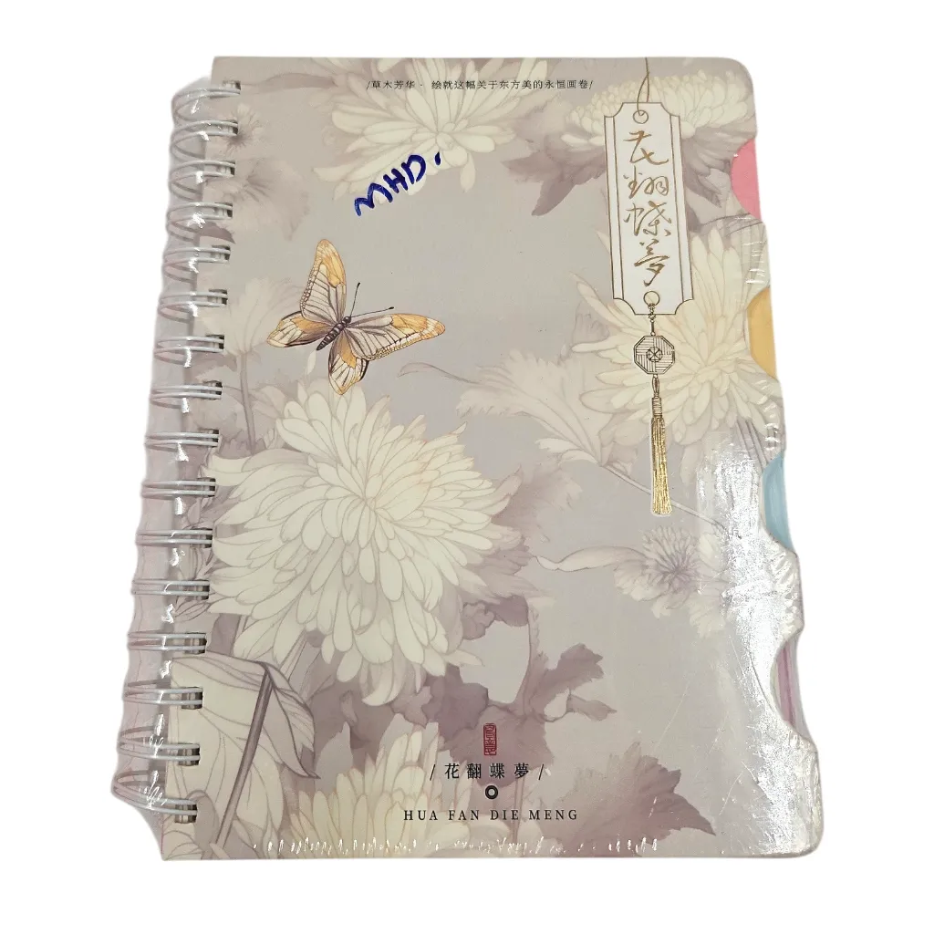 [IX2600755] Butterfly Themed A5 Spiral-Bound Notebook Diary