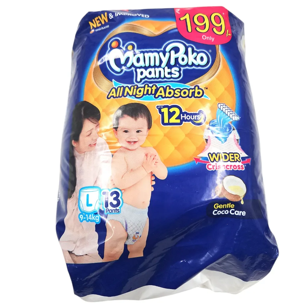 Mamy Poko All Night Absorb Diaper Pants Large Pack Of 13 MRP 187
