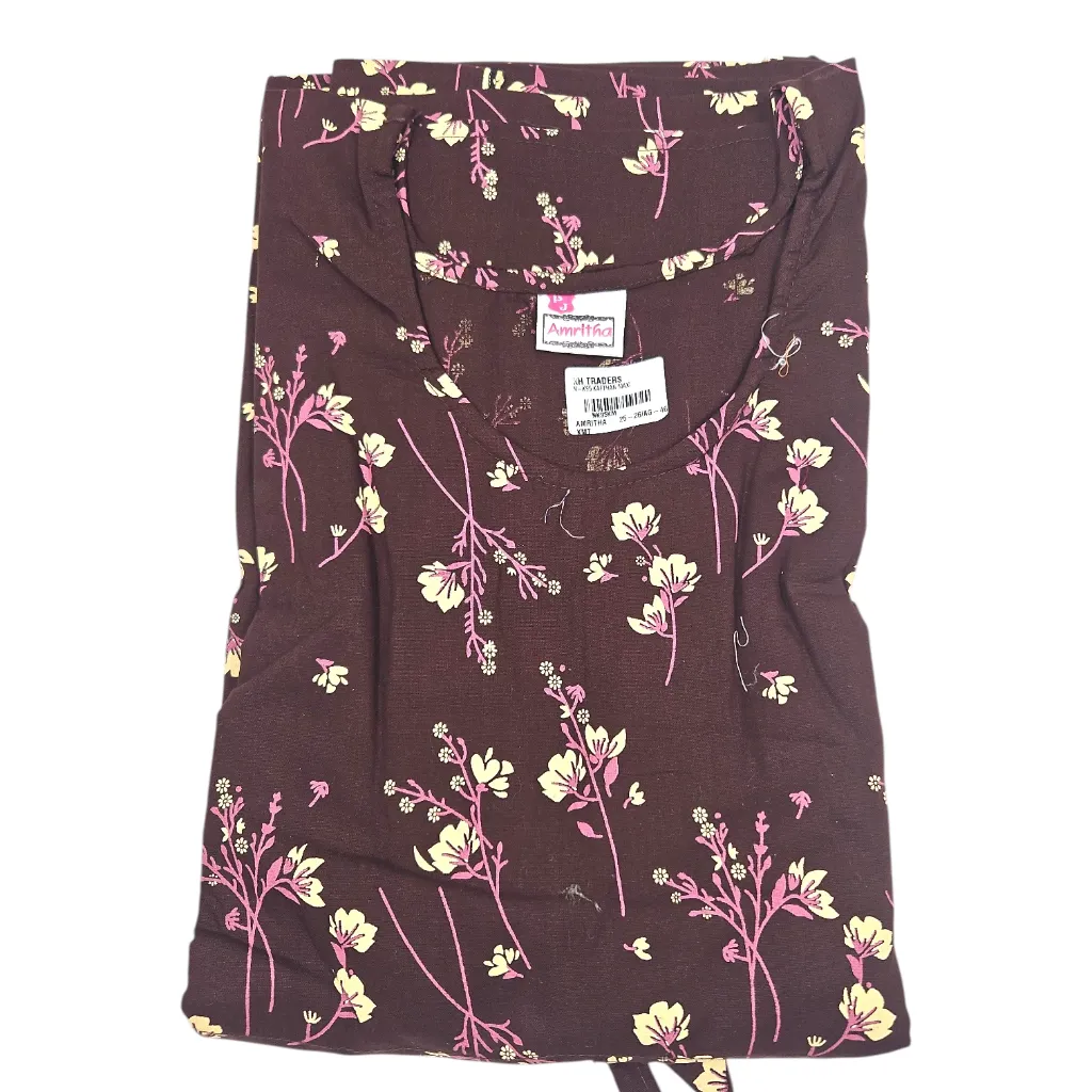 [IX2600767] N-K95 Amritha Printed Cotton Kafthan Maxi