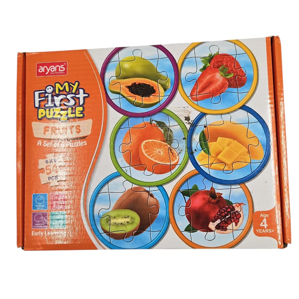 [IX2600786] My First Puzzle Set Of 6 Puzzles In 54 Pcs (Fruits)