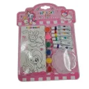 Coloring Set With Color Book, Paint Color, Water Color Tubes 6 Shades With Brush & Color Palette