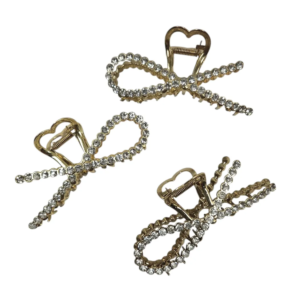 Stoned Bow Design Golden Hair Crab Big