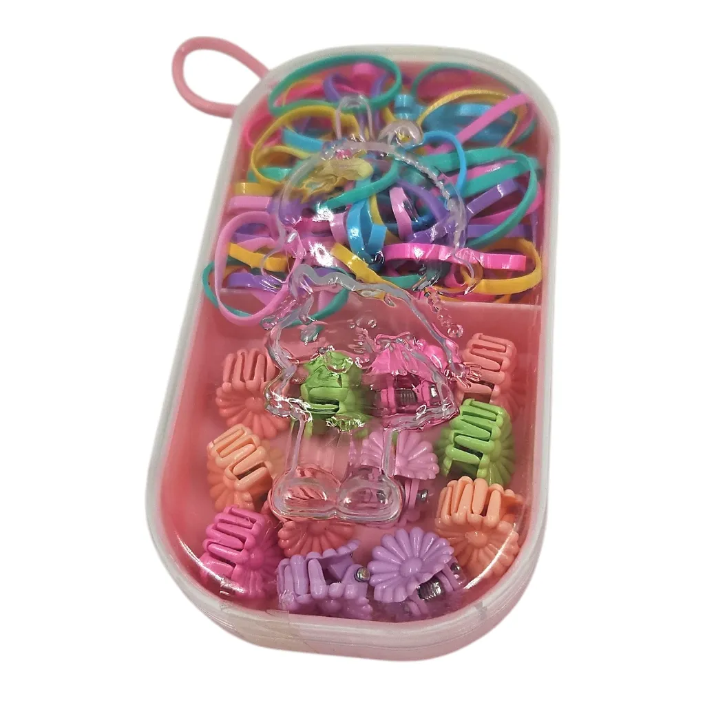 Baby Mini Hair Crabs & Ribbon Set Of Box