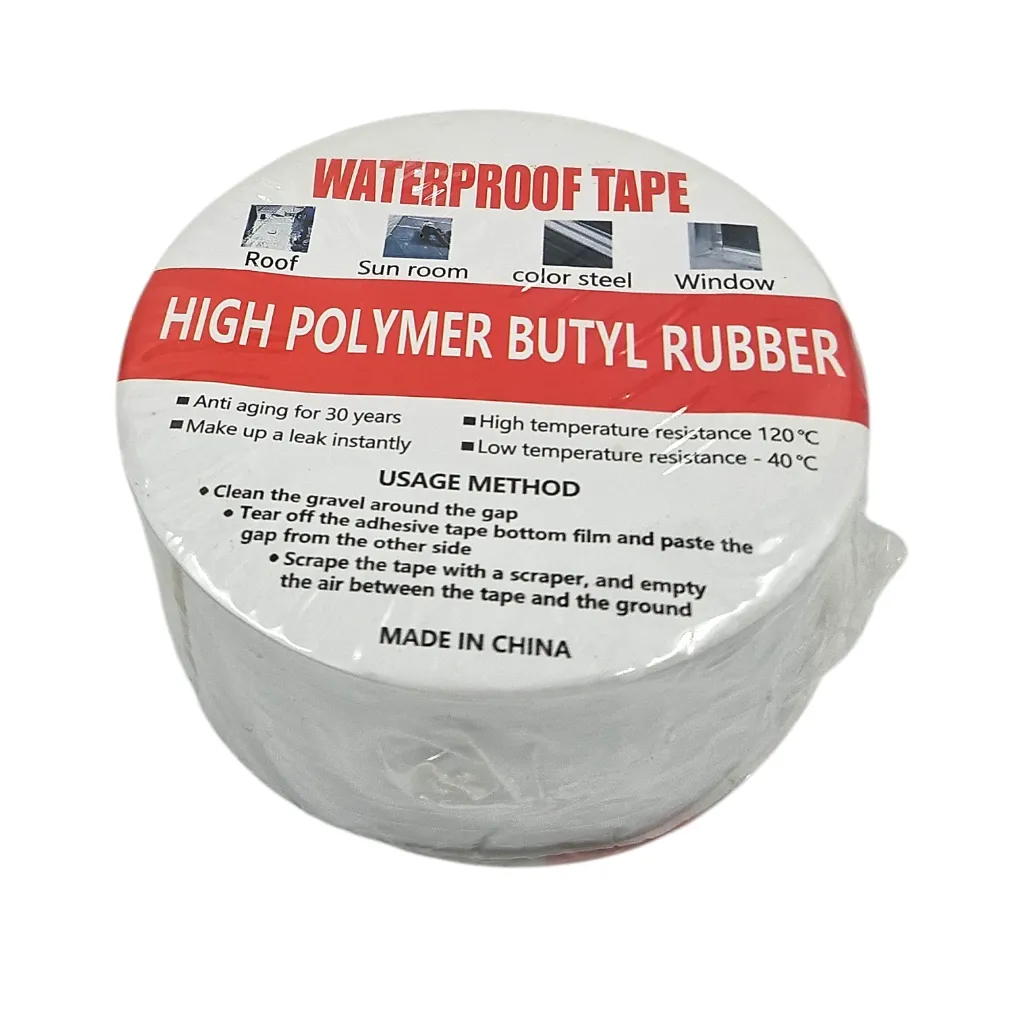 High Polymer Butyl Rubber Waterproof Tape Silver