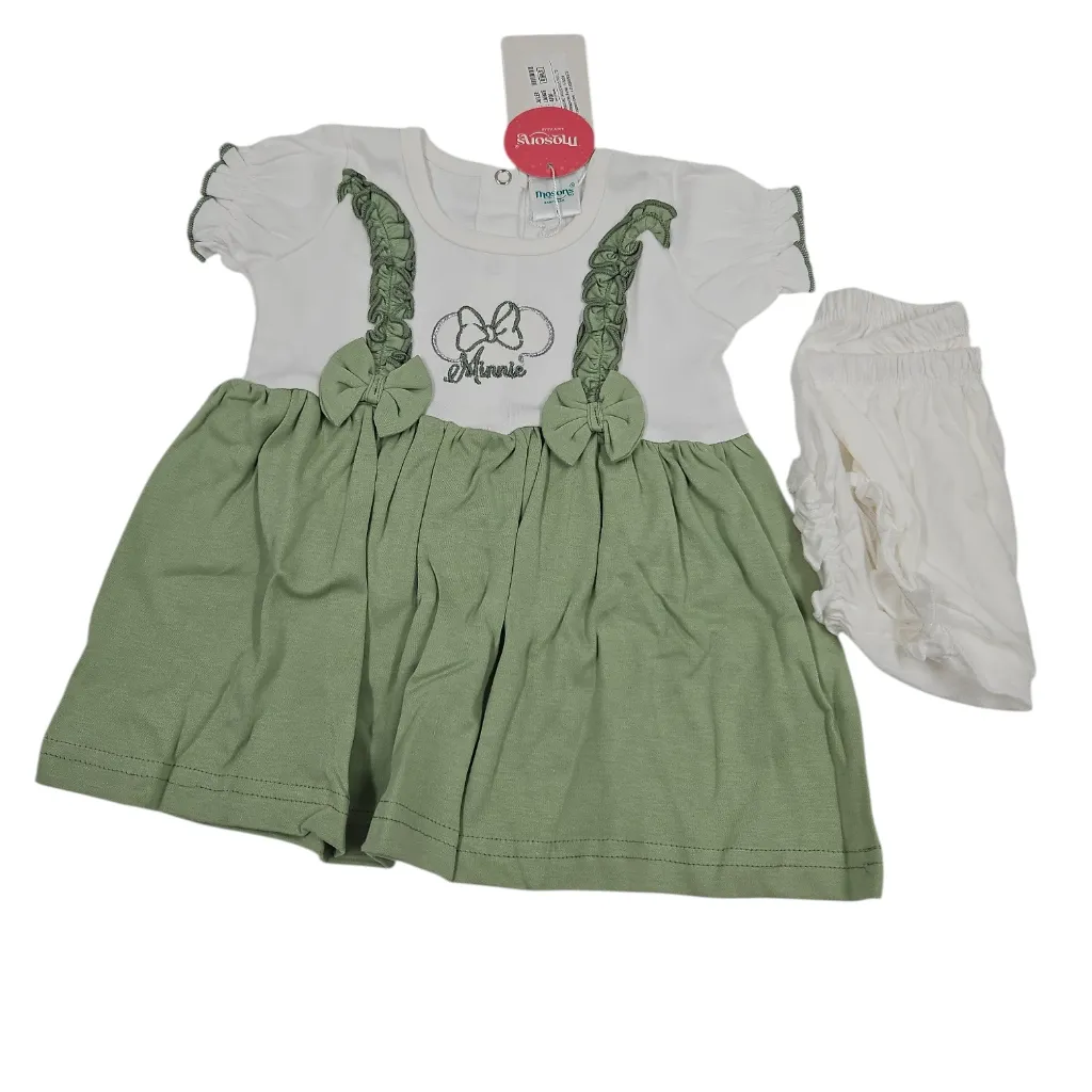 [IX2600948] Mosons Julee Girls Frock With Panties Set Large (Green)