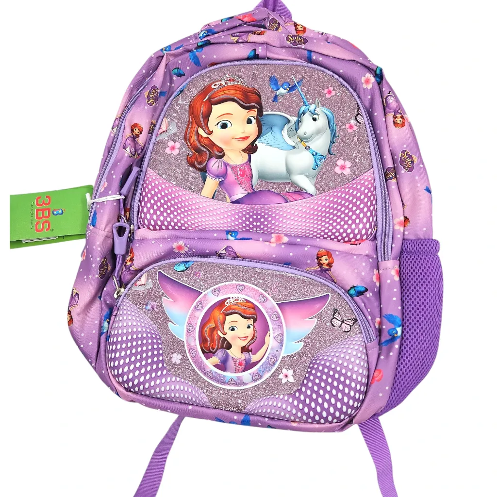 3BS SGL SP 3D School Backpack Bag With 2 Main Pockets