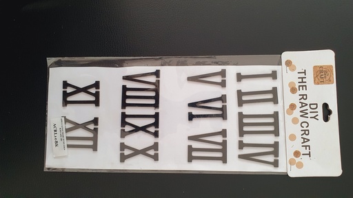 Acrylic Roman Numbers For Clock Making (1-12) 