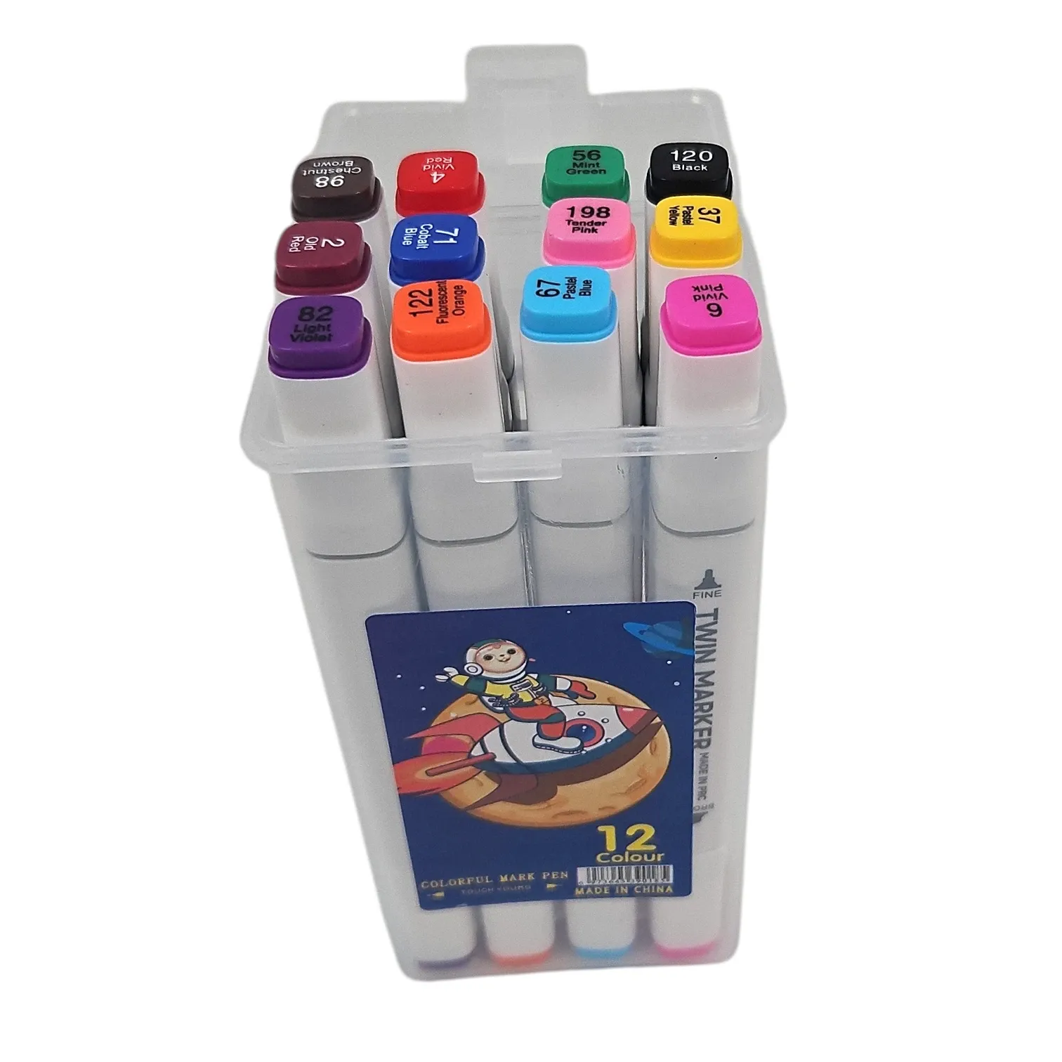 Touch Qibei Twin Markers 12 Colors Set