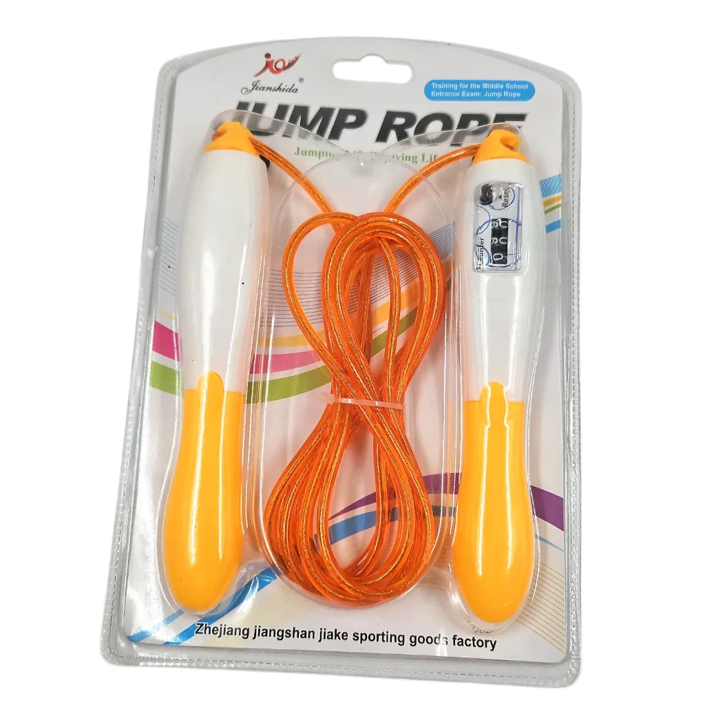 [IX2601088] Jianshida Jump Skipping Rope With Tally Counter (Orange)