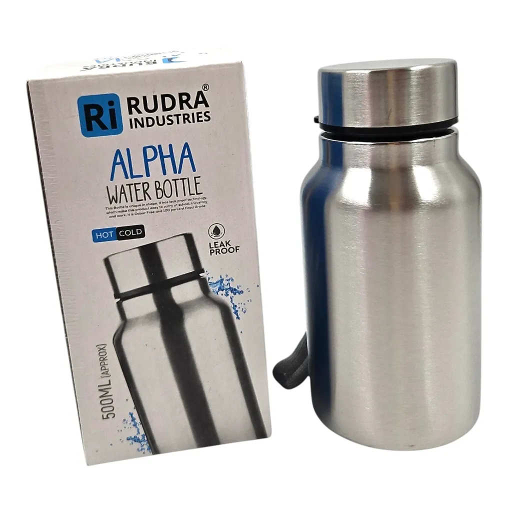 [IX2601114] Alpha Stainless Steel Water Bottle 500ml