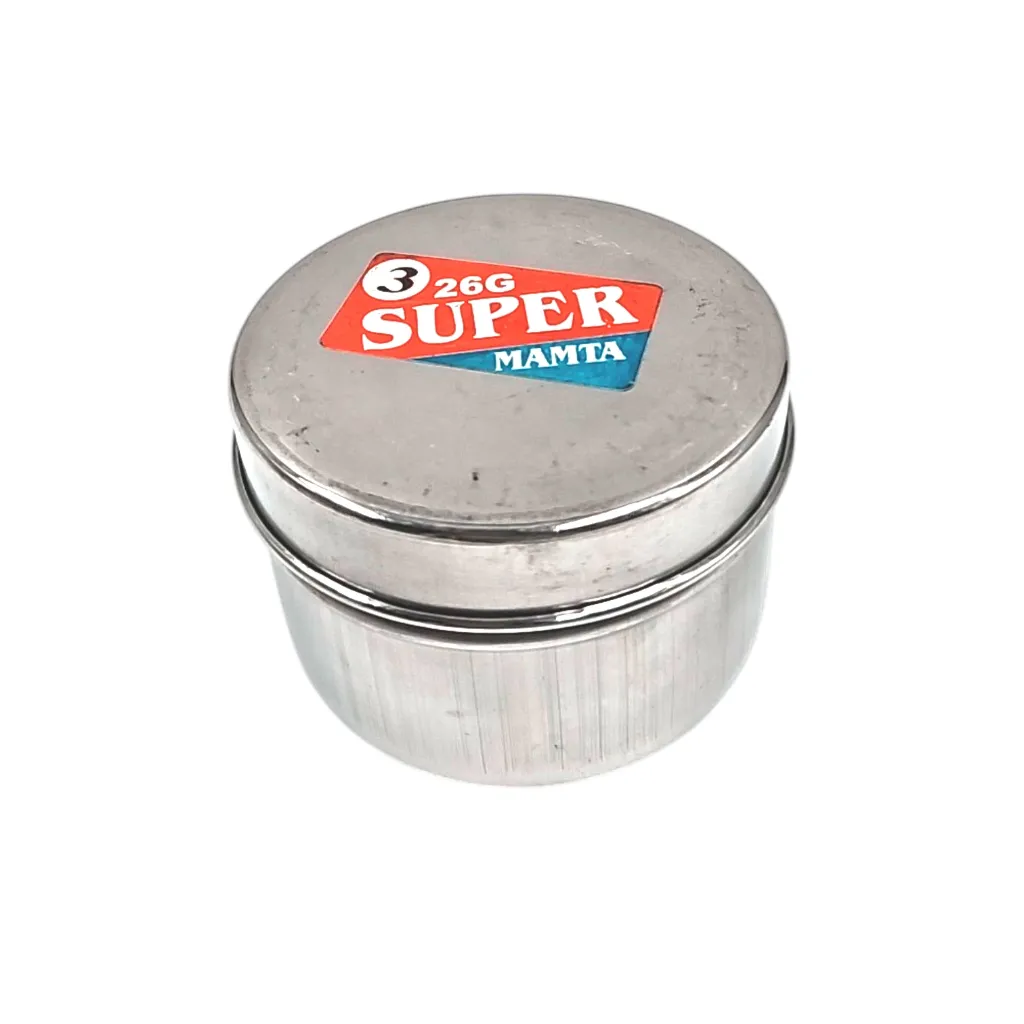 Surya 3 Press Dabbi 26G Super Steel Round Snack Box