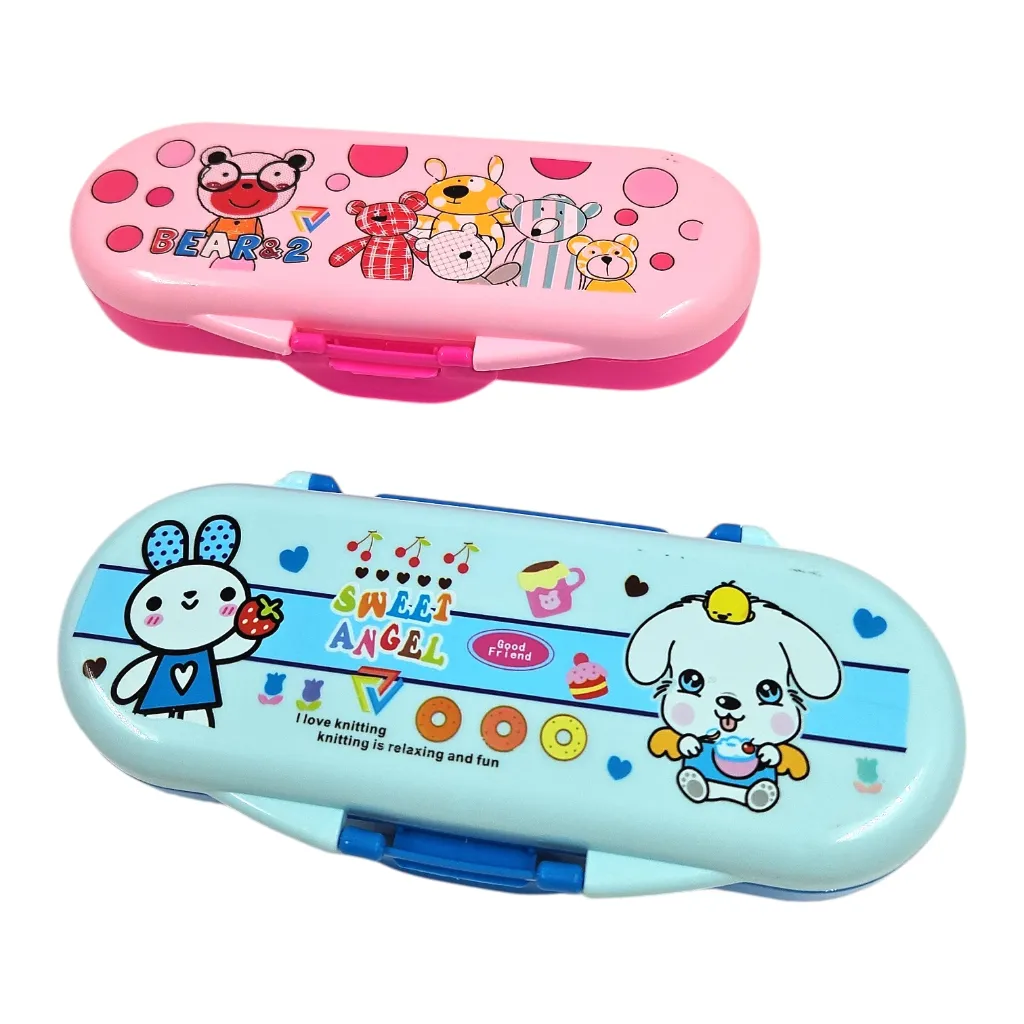 Neoveer Ovi Medium Plastic Double Layered Pencil Box