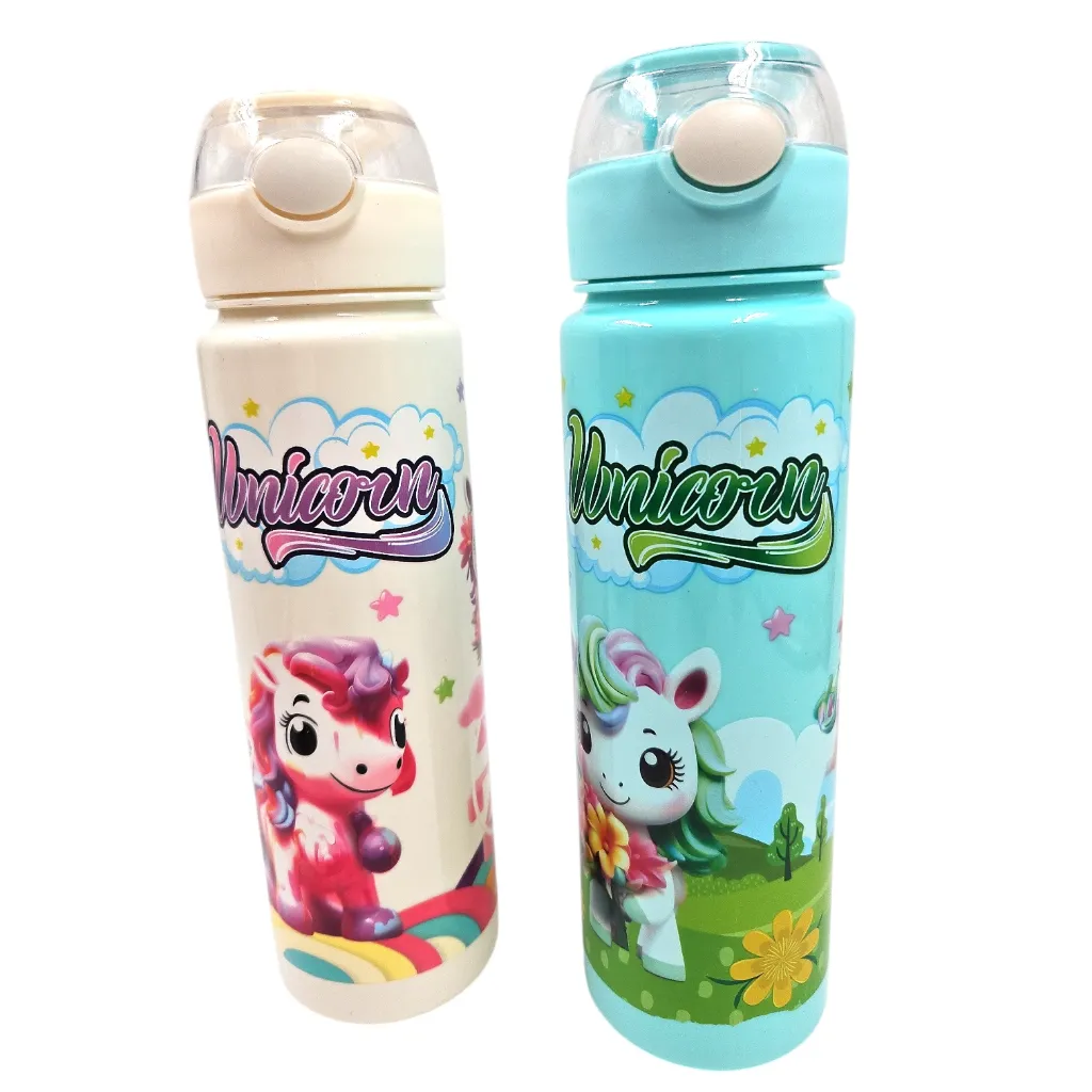 [IX2601233] PK Unicorn Opeq Printed Press Lock Sipper Water Bottle