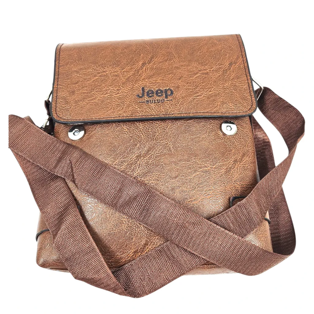 Jeep Buluo Cross Leather Shoulder Bag Large
