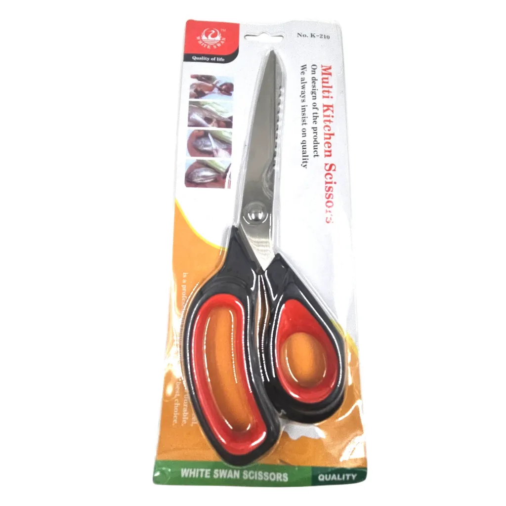 K-210 White Swan Multi Functional Kitchen Scissors
