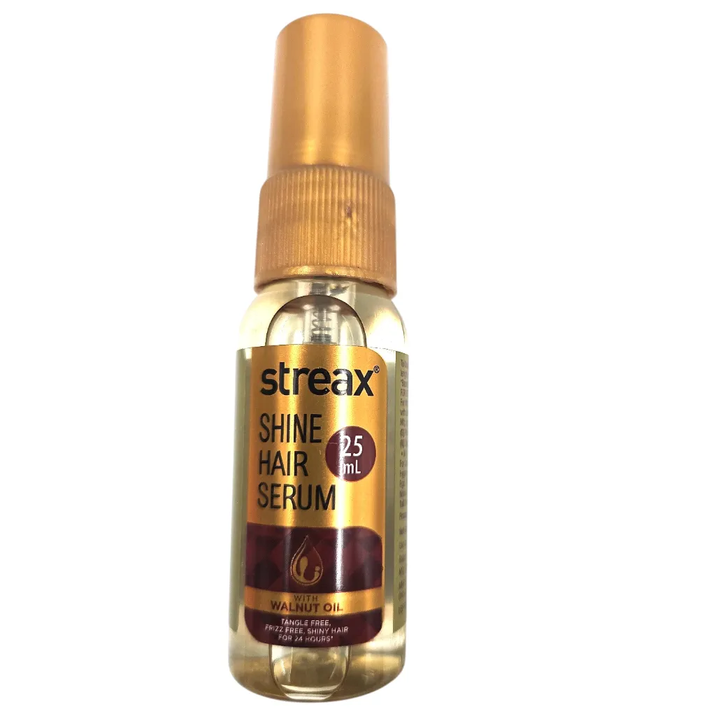 Streax Shine Hair Serum With Walnut Oil 24 Hr Shine 25ml MRP 70