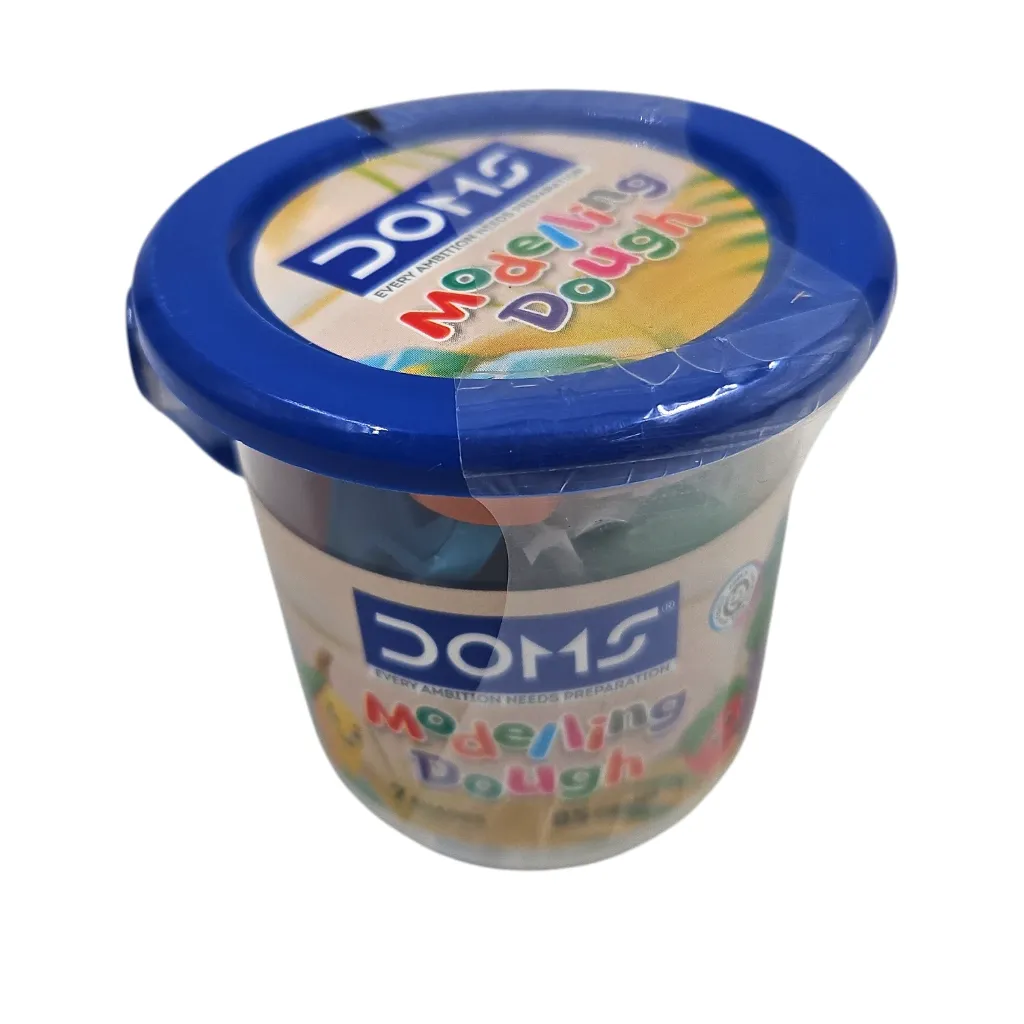 Doms Modelling Dough 7 Shades 85g In Bucket