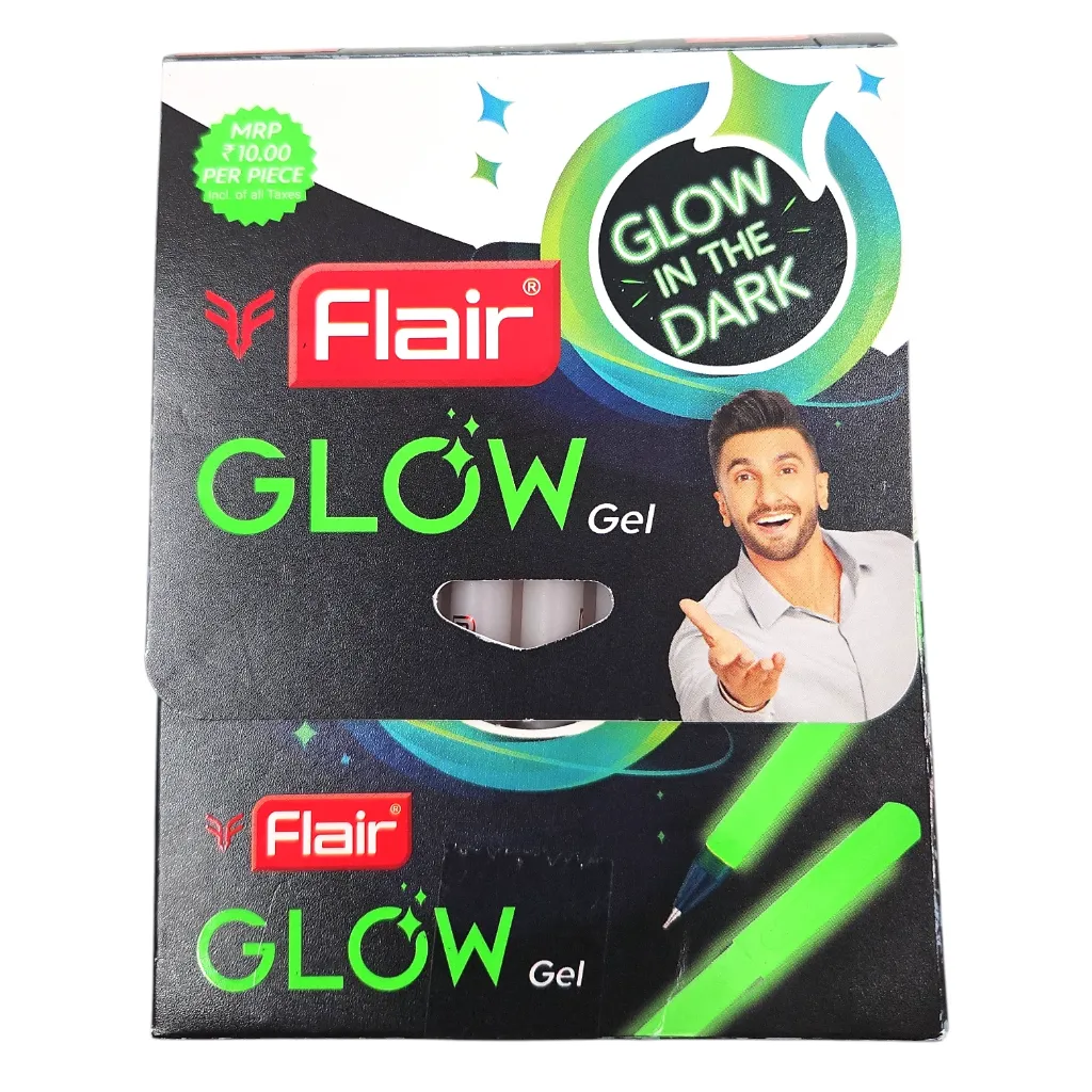 Flair Glow Gel Pen Red