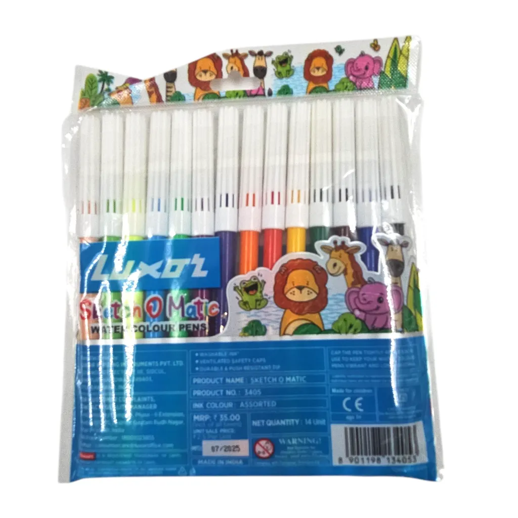 Luxor Sketch O Matic Water Color Pens Assorted 14 Shades